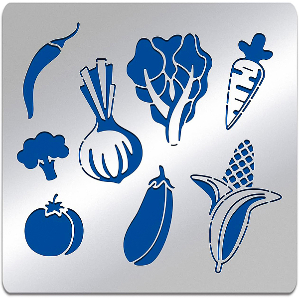 PandaHall BENECREAT 6x6" Vegetable Pattern Stainless Steel Stencils, Reusable Creative Hollow Out Drawing Template for DIY, Engraving...
PandaHall BENECREAT 6x6" Vegetable Pattern Stainless Steel Stencils, Reusable Creative Hollow Out Drawing Template for DIY, Engraving...