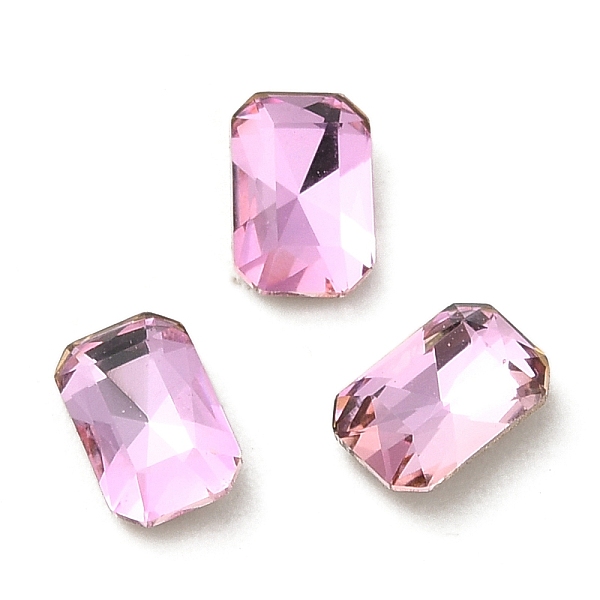 PandaHall Glass Rhinestone Cabochons, Point Back & Back Plated, Faceted, Rectangle, Light Rose, 6x4x2mm Glass Rhinestone Rectangle Pink
PandaHall Glass Rhinestone Cabochons, Point Back & Back Plated, Faceted, Rectangle, Light Rose, 6x4x2mm Glass Rhinestone Rectangle Pink