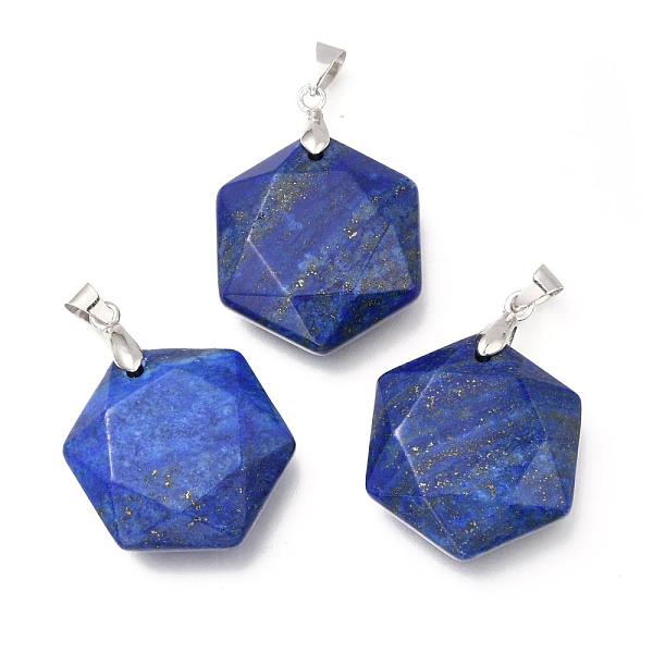 PandaHall Faceted Natural Lapis Lazuli Pendants, with Platinum Tone Brass Findings, Hexagon, 28x25x9mm, Hole: 4x5mm Lapis Lazuli Hexagon
PandaHall Faceted Natural Lapis Lazuli Pendants, with Platinum Tone Brass Findings, Hexagon, 28x25x9mm, Hole: 4x5mm Lapis Lazuli Hexagon