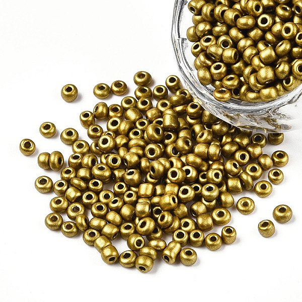 PandaHall 8/0 Baking Paint Glass Round Seed Beads, Dark Goldenrod, 3~3.5x2mm, Hole: 1~1.2mm, about 10000pcs/pound Glass Gold
PandaHall 8/0 Baking Paint Glass Round Seed Beads, Dark Goldenrod, 3~3.5x2mm, Hole: 1~1.2mm, about 10000pcs/pound Glass Gold