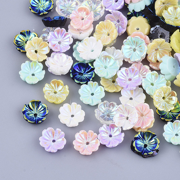 PandaHall Opaque Resin Beads, AB Color Plated, 5-Petal, Flower, Mixed Color, 8x8x2.5mm, Hole: 1mm Resin Multicolor
PandaHall Opaque Resin Beads, AB Color Plated, 5-Petal, Flower, Mixed Color, 8x8x2.5mm, Hole: 1mm Resin Multicolor