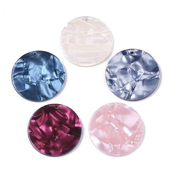 PandaHall Cellulose Acetate(Resin) Pendants, Waved Flat Round, Mixed Color, 28x3mm, Hole: 1.5mm Cellulose Acetate Flat Round Multicolor
PandaHall Cellulose Acetate(Resin) Pendants, Waved Flat Round, Mixed Color, 28x3mm, Hole: 1.5mm Cellulose Acetate Flat Round Multicolor