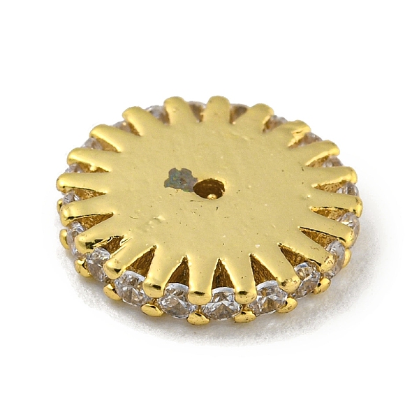 PandaHall Brass Micro Pave Clear Cubic Zirconia Beads, Flat, Real 18K Gold Plated, 11x2mm, Hole: 1mm Brass+Cubic Zirconia Flat Clear
PandaHall Brass Micro Pave Clear Cubic Zirconia Beads, Flat, Real 18K Gold Plated, 11x2mm, Hole: 1mm Brass+Cubic Zirconia Flat Clear