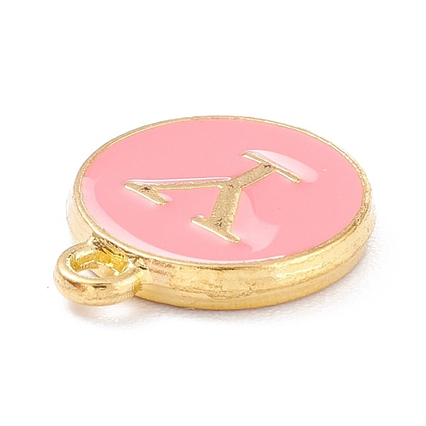 PandaHall Golden Plated Alloy Enamel Charms, Enamelled Sequins, Flat Round with Alphabet, Letter.Y, Pink, 14x12x2mm, Hole: 1.5mm...
PandaHall Golden Plated Alloy Enamel Charms, Enamelled Sequins, Flat Round with Alphabet, Letter.Y, Pink, 14x12x2mm, Hole: 1.5mm...