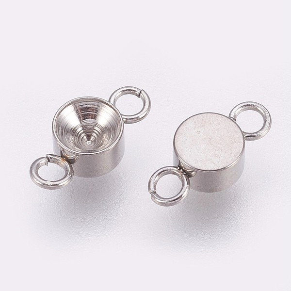 PandaHall 201 Stainless Steel Connector Rhinestone Settings, Flat Round, Stainless Steel Color, Fit for: 4mm Rhinestone, 10.5x5x3mm, Hole...
PandaHall 201 Stainless Steel Connector Rhinestone Settings, Flat Round, Stainless Steel Color, Fit for: 4mm Rhinestone, 10.5x5x3mm, Hole...