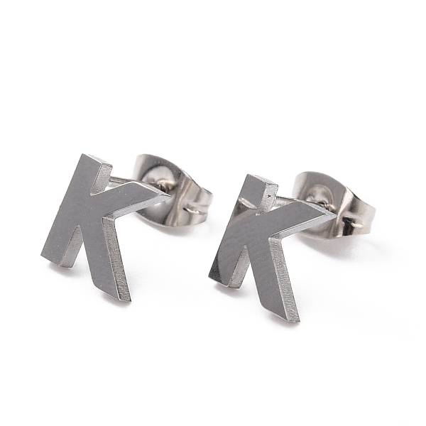 PandaHall 304 Stainless Steel Greek Alphabet Stud Earrings, Manual Polishing, Letter.K, 7~11x2~10x1.5mm, Pin: 0.8mm 304 Stainless Steel...
PandaHall 304 Stainless Steel Greek Alphabet Stud Earrings, Manual Polishing, Letter.K, 7~11x2~10x1.5mm, Pin: 0.8mm 304 Stainless Steel...
