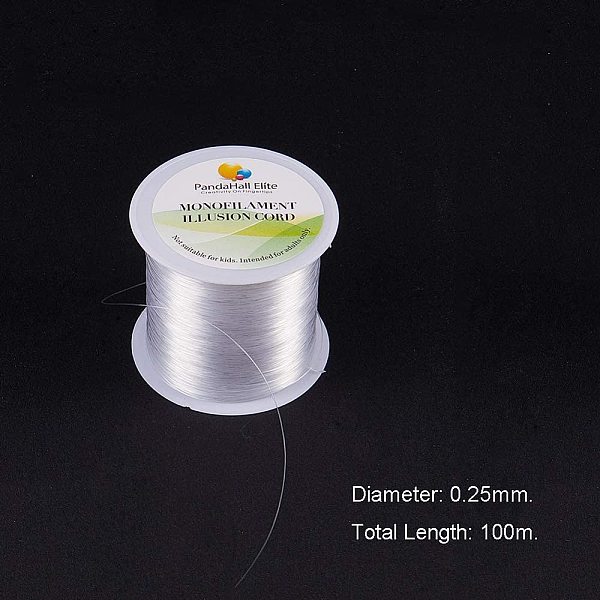 PandaHall 1 Roll 0.25mm Clear Crystal Fishing Thread Nylon Wire Beading String Cord for Bracelets Necklace Jewelry Making, 100m Nylon Clear
PandaHall 1 Roll 0.25mm Clear Crystal Fishing Thread Nylon Wire Beading String Cord for Bracelets Necklace Jewelry Making, 100m Nylon Clear