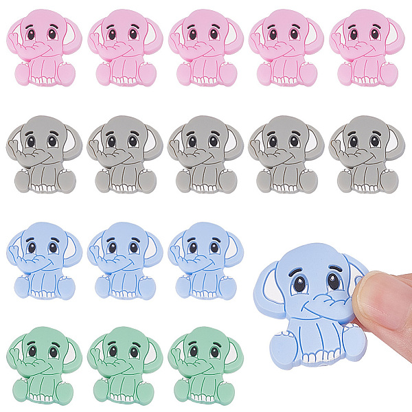 PandaHall Olycraft 16Pcs 4 Colors Elephant Silicone Beads, DIY Nursing Necklaces and Bracelets Making, Chewing Pendants For Teethers, Mixed..., Multicolor
PandaHall Olycraft 16Pcs 4 Colors Elephant Silicone Beads, DIY Nursing Necklaces and Bracelets Making, Chewing Pendants For Teethers, Mixed..., Multicolor
