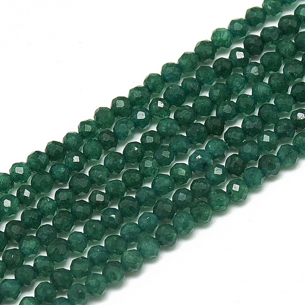 PandaHall Natural White Jade Beads Strands, Faceted, Dyed, Round, Teal, 2~2.5mm, Hole: 0.3mm, about 173~175pcs/strand, 14.9 inch White Jade..., Cyan
PandaHall Natural White Jade Beads Strands, Faceted, Dyed, Round, Teal, 2~2.5mm, Hole: 0.3mm, about 173~175pcs/strand, 14.9 inch White Jade..., Cyan