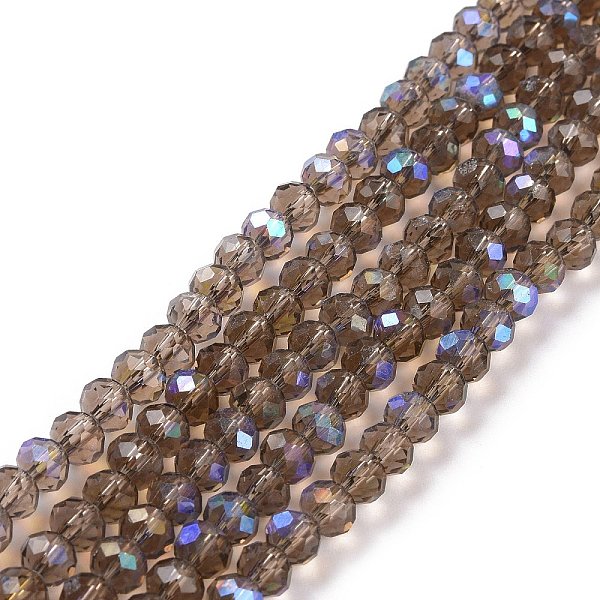 PandaHall Electroplate Glass Beads Strands, Half Rainbow Plated, Faceted, Rondelle, Camellia, 2.5x2mm, Hole: 0.4mm, about 150~155pcs/strand..., Pink
PandaHall Electroplate Glass Beads Strands, Half Rainbow Plated, Faceted, Rondelle, Camellia, 2.5x2mm, Hole: 0.4mm, about 150~155pcs/strand..., Pink