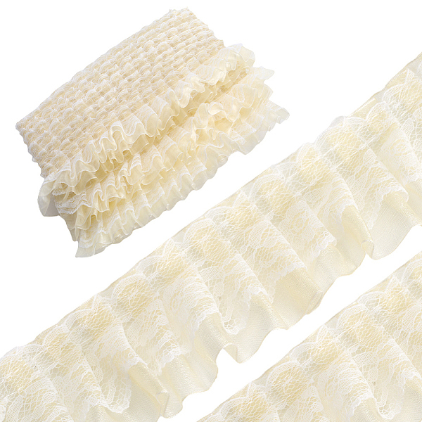 PandaHall Polyester Ribbon, Wave Edge Ornamnent, Ruffle Lace Trimming, Costume Dress Accessories, Beige, 50x1mm Polyester Others Yellow
PandaHall Polyester Ribbon, Wave Edge Ornamnent, Ruffle Lace Trimming, Costume Dress Accessories, Beige, 50x1mm Polyester Others Yellow