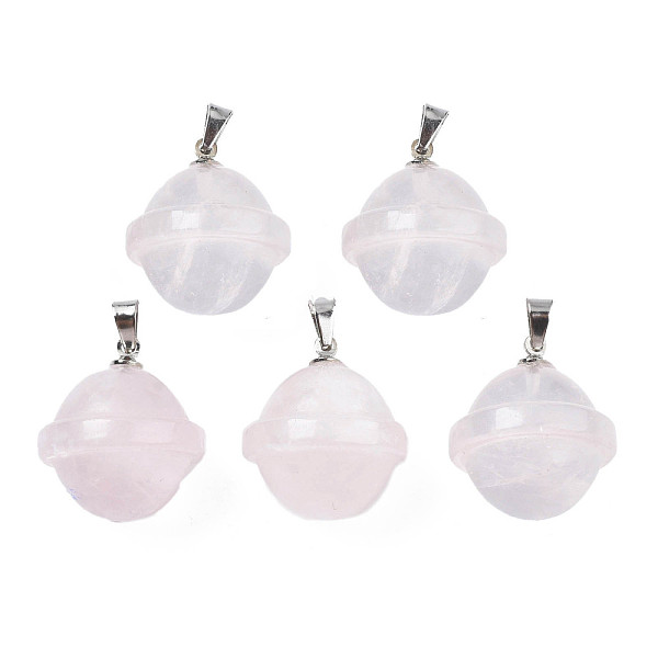PandaHall Natural Rose Quartz Pendants, with Stainless Steel Color Tone Stainless Steel Findings, Planet, 22.5x20mm, Hole: 3x5mm Rose Quartz...
PandaHall Natural Rose Quartz Pendants, with Stainless Steel Color Tone Stainless Steel Findings, Planet, 22.5x20mm, Hole: 3x5mm Rose Quartz...