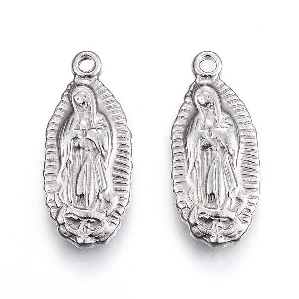 PandaHall 304 Stainless Steel Pendants, Mixed Shapes with Jesus or Virgin Mary, Stainless Steel Color, 21~33x10~16x2.5~3.5mm, Hole: 1.2mm...
PandaHall 304 Stainless Steel Pendants, Mixed Shapes with Jesus or Virgin Mary, Stainless Steel Color, 21~33x10~16x2.5~3.5mm, Hole: 1.2mm...