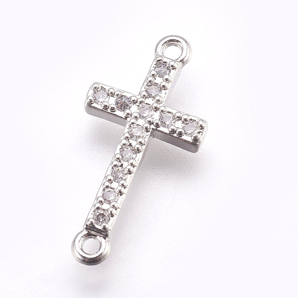 PandaHall Brass Micro Pave Cubic Zirconia Links, Clear, Lead Free & Cadmium Free, Sideways Cross, Platinum, 18x9x2mm, Hole: 1mm Brass+Cubic...
PandaHall Brass Micro Pave Cubic Zirconia Links, Clear, Lead Free & Cadmium Free, Sideways Cross, Platinum, 18x9x2mm, Hole: 1mm Brass+Cubic...