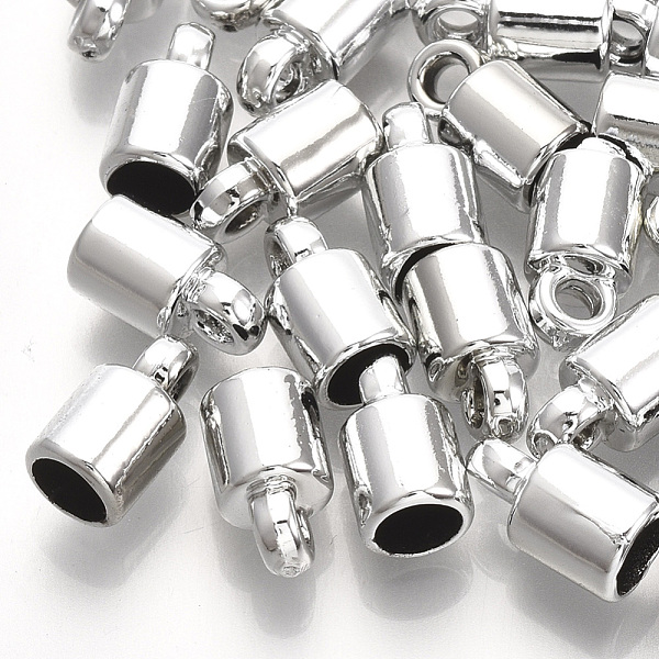 PandaHall UV Plating ABS Plastic Cord Ends, End Caps, Column, Platinum, 9.5x5.5mm, Hole: 1.8mm, Inner Diameter: 4mm Plastic
PandaHall UV Plating ABS Plastic Cord Ends, End Caps, Column, Platinum, 9.5x5.5mm, Hole: 1.8mm, Inner Diameter: 4mm Plastic