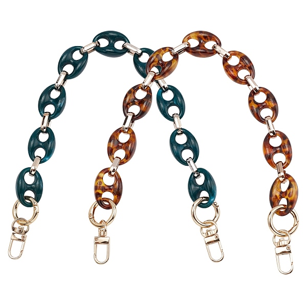 PandaHall 2Pcs 2 Colors Acrylic Cable Chains Bag Handles, with Alloy Clasps, Bag Replacement Accessories, Mixed Color, 43cm, 1pc/color..., Multicolor
PandaHall 2Pcs 2 Colors Acrylic Cable Chains Bag Handles, with Alloy Clasps, Bag Replacement Accessories, Mixed Color, 43cm, 1pc/color..., Multicolor