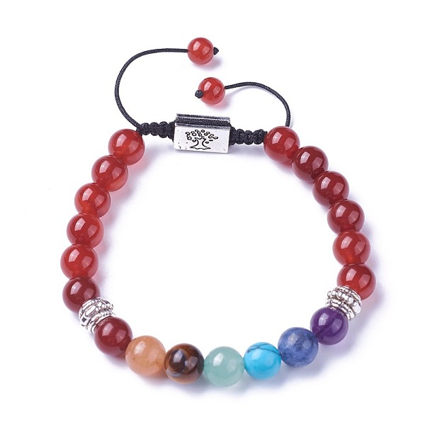 PandaHall Chakra Jewelry, Natural & Synthetic Mixed Stone Braided Bead Bracelets, with Natural Carnelian, Alloy Findings and Nylon Cord...
PandaHall Chakra Jewelry, Natural & Synthetic Mixed Stone Braided Bead Bracelets, with Natural Carnelian, Alloy Findings and Nylon Cord...