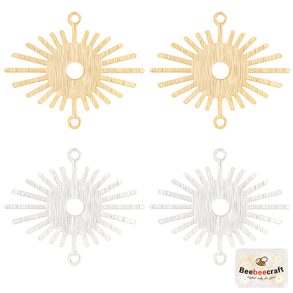 PandaHall Beebeecraft 40Pcs 2 Colors Brass Connector Charms, Sun Links, Long-Lasting Plated, Cadmium Free & Lead Free, Golden & Silver...
PandaHall Beebeecraft 40Pcs 2 Colors Brass Connector Charms, Sun Links, Long-Lasting Plated, Cadmium Free & Lead Free, Golden & Silver...