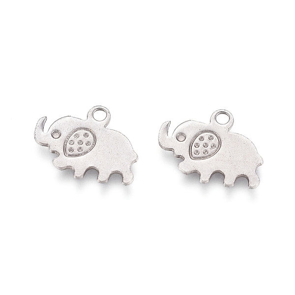 PandaHall 304 Stainless Steel Charms, Elephant, Stainless Steel Color, 9x12x0.7mm, Hole: 1.2mm 304 Stainless Steel Elephant
PandaHall 304 Stainless Steel Charms, Elephant, Stainless Steel Color, 9x12x0.7mm, Hole: 1.2mm 304 Stainless Steel Elephant