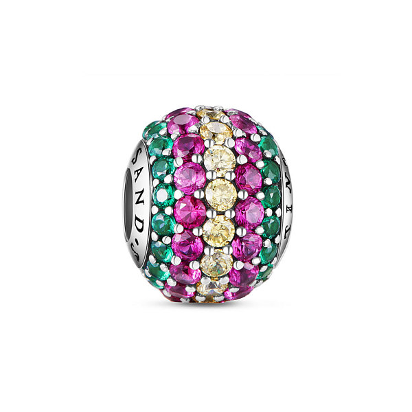 PandaHall TINYSAND Rondelle Rhodium Plated 925 Sterling Silver European Beads, Large Hole Beads, with Pave Setting Colorful Cubic Zirconia...
PandaHall TINYSAND Rondelle Rhodium Plated 925 Sterling Silver European Beads, Large Hole Beads, with Pave Setting Colorful Cubic Zirconia...