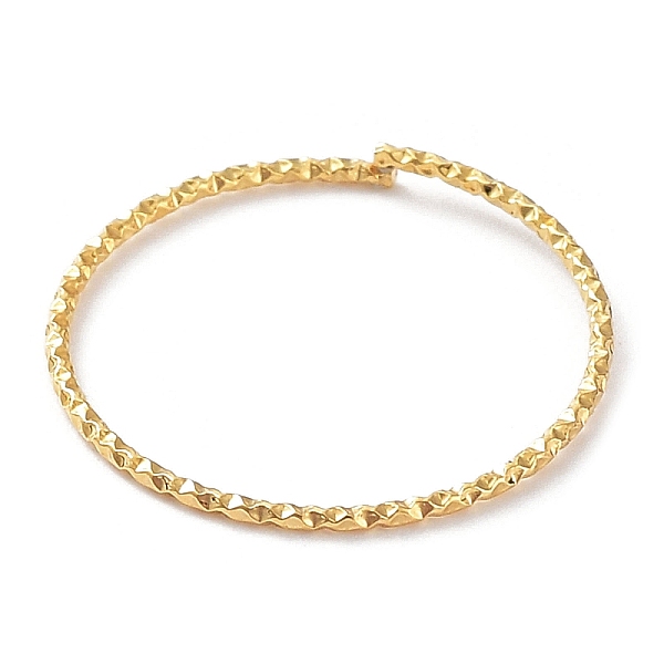 PandaHall 201 Stainless Steel Open Jump Rings, Textured Round Rings, Golden, 0.9~1.8x20.5mm, Inner Diameter: 18.5mm 201 Stainless Steel Ring
PandaHall 201 Stainless Steel Open Jump Rings, Textured Round Rings, Golden, 0.9~1.8x20.5mm, Inner Diameter: 18.5mm 201 Stainless Steel Ring