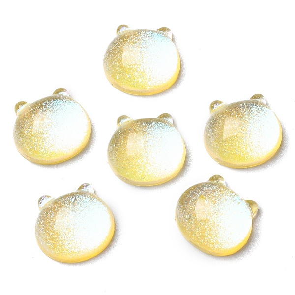 PandaHall Translucent Resin Cabochons, Glitter Bear Heads, Champagne Yellow, 14x15x6.5mm Resin Bear
PandaHall Translucent Resin Cabochons, Glitter Bear Heads, Champagne Yellow, 14x15x6.5mm Resin Bear