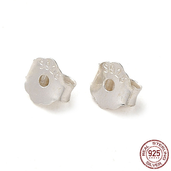 PandaHall 925 Sterling Silver Friction Ear Nuts, with S925 Stamp, Silver, 4x4x2mm, Hole: 0.9mm, about 500Pcs/20g Sterling Silver
PandaHall 925 Sterling Silver Friction Ear Nuts, with S925 Stamp, Silver, 4x4x2mm, Hole: 0.9mm, about 500Pcs/20g Sterling Silver