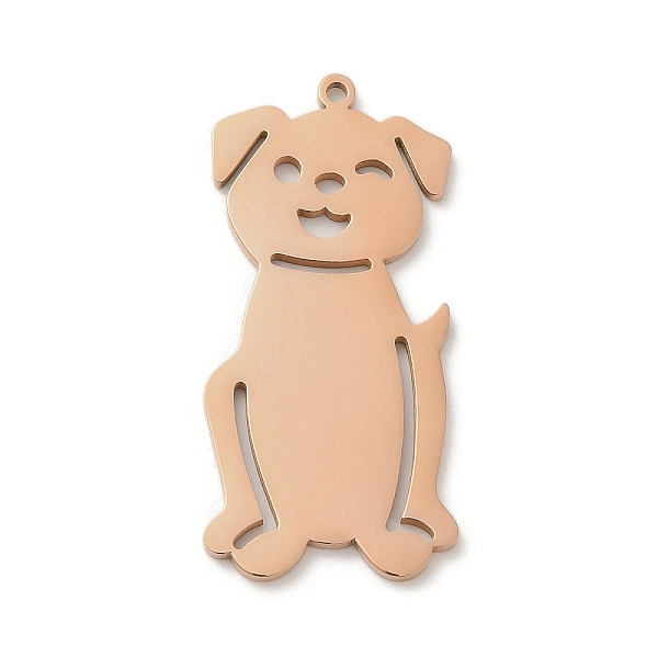 PandaHall Ion Plating(IP) 304 Stainless Steel Pendants, Laser Cut, Dog Charm, Rose Gold, 39.5x18x1.5mm, Hole: 1.5mm 304 Stainless Steel Dog
PandaHall Ion Plating(IP) 304 Stainless Steel Pendants, Laser Cut, Dog Charm, Rose Gold, 39.5x18x1.5mm, Hole: 1.5mm 304 Stainless Steel Dog