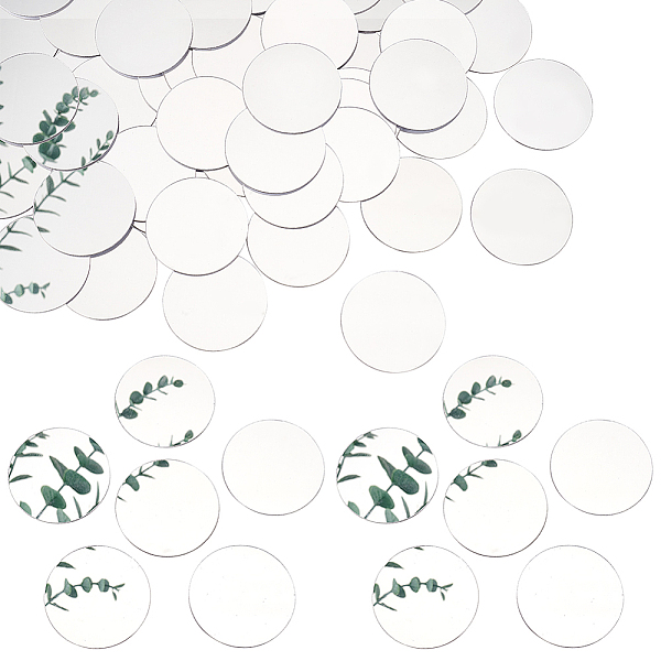 PandaHall 50Pcs Self-Adhesive Acrylic Mirror Wall Stickers, Flat Round, Silver, 60x0.8mm Acrylic Flat Round Silver
PandaHall 50Pcs Self-Adhesive Acrylic Mirror Wall Stickers, Flat Round, Silver, 60x0.8mm Acrylic Flat Round Silver
