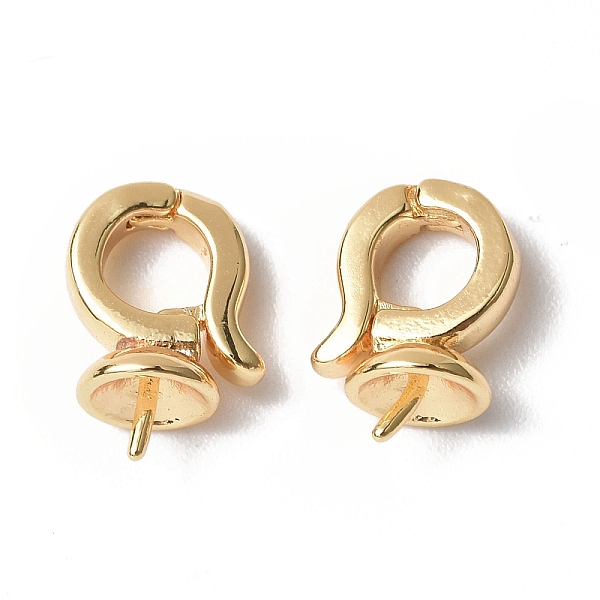 PandaHall Brass Twister Clasps, Jewelry Making, for Half Drilled Bead, Real 18K Gold Plated, 12x9x5.5mm, Pin: 0.6mm Brass
PandaHall Brass Twister Clasps, Jewelry Making, for Half Drilled Bead, Real 18K Gold Plated, 12x9x5.5mm, Pin: 0.6mm Brass