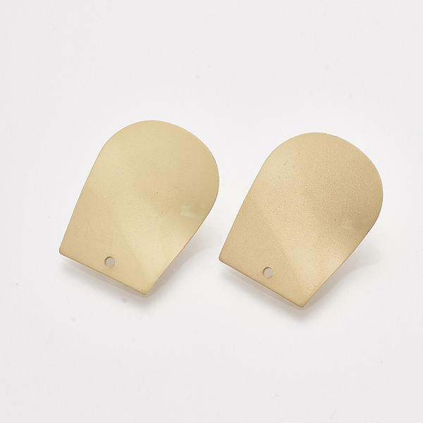PandaHall Iron Stud Earring Findings, with Steel Pins and Hole, Matte Gold Color, 27x21mm, Hole: 1.4mm, Pin: 0.7mm Iron Others
PandaHall Iron Stud Earring Findings, with Steel Pins and Hole, Matte Gold Color, 27x21mm, Hole: 1.4mm, Pin: 0.7mm Iron Others