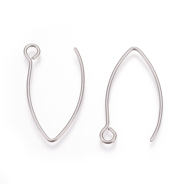 PandaHall 304 Stainless Steel Earring Hooks, Ear Wire, with Horizontal Loop, Stainless Steel Color, 26x15.5mm, Hole: 2.5mm, Pin: 0.8mm 304...
PandaHall 304 Stainless Steel Earring Hooks, Ear Wire, with Horizontal Loop, Stainless Steel Color, 26x15.5mm, Hole: 2.5mm, Pin: 0.8mm 304...