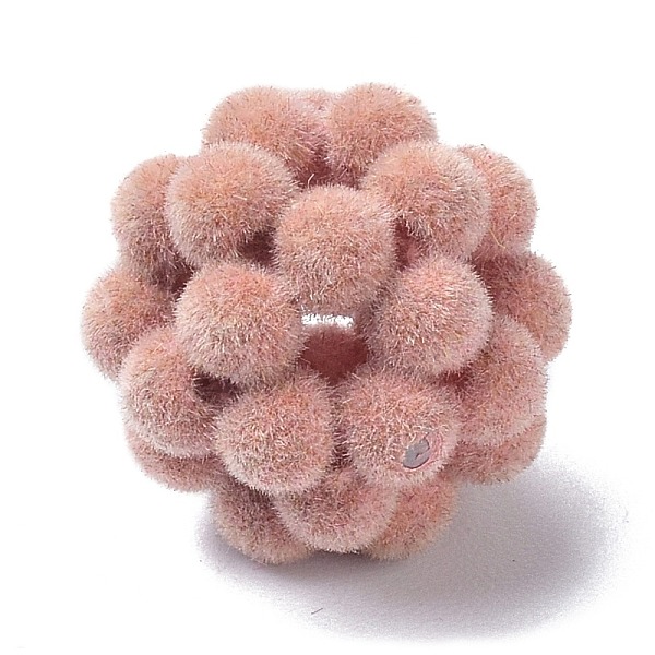 PandaHall Flocky Resin Woven Beads, Cluster Ball Beads, Round, Light Coral, 16.5mm, Hole: 2.5mm Resin Round
PandaHall Flocky Resin Woven Beads, Cluster Ball Beads, Round, Light Coral, 16.5mm, Hole: 2.5mm Resin Round