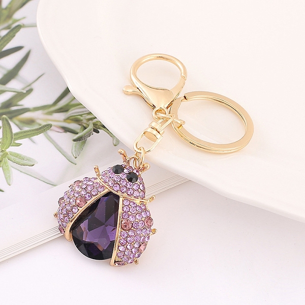 PandaHall Alloy Rhinestone Keychain, Ladybug, Light Amethyst, 10cm Alloy+Rhinestone Ladybug Purple
PandaHall Alloy Rhinestone Keychain, Ladybug, Light Amethyst, 10cm Alloy+Rhinestone Ladybug Purple