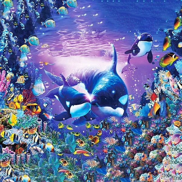 PandaHall DIY Sea Animals Theme Diamond Painting Kits, Including Canvas, Resin Rhinestones, Diamond Sticky Pen, Tray Plate and Glue Clay...
PandaHall DIY Sea Animals Theme Diamond Painting Kits, Including Canvas, Resin Rhinestones, Diamond Sticky Pen, Tray Plate and Glue Clay...