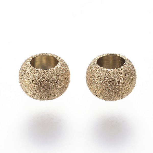 PandaHall Ion Plating(IP) 304 Stainless Steel Textured Spacer Beads, Round, Golden, 4x3mm, Hole: 1.8mm 304 Stainless Steel Round
PandaHall Ion Plating(IP) 304 Stainless Steel Textured Spacer Beads, Round, Golden, 4x3mm, Hole: 1.8mm 304 Stainless Steel Round