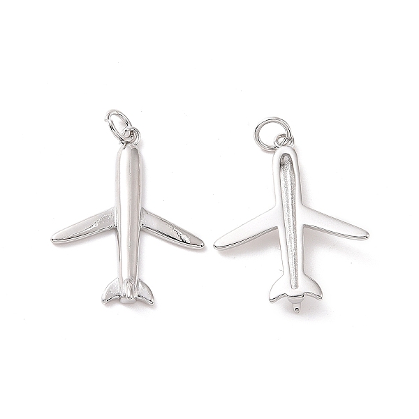 PandaHall Rack Plating Brass Pendants, with Jump Ring, Cadmium Free & Lead Free, Long-Lasting Plated, Airplane, Platinum, 24.5x20x2.5mm...
PandaHall Rack Plating Brass Pendants, with Jump Ring, Cadmium Free & Lead Free, Long-Lasting Plated, Airplane, Platinum, 24.5x20x2.5mm...