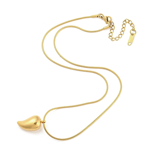 PandaHall 304 Stainless Steel Pendant Necklaces for Women, Teardrop, Golden, 15.91 inch(40.4cm) 304 Stainless Steel Teardrop
PandaHall 304 Stainless Steel Pendant Necklaces for Women, Teardrop, Golden, 15.91 inch(40.4cm) 304 Stainless Steel Teardrop