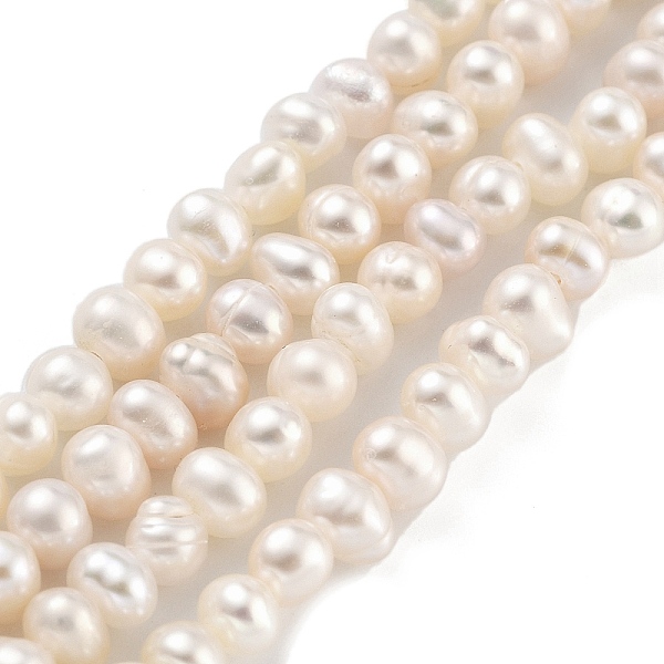 PandaHall Natural Cultured Freshwater Pearl Beads Strands, Potato, PapayaWhip, 3~4mm, Hole: 0.5mm, about 44~53pcs/strand, 6.69~7.28 inch..., Orange
PandaHall Natural Cultured Freshwater Pearl Beads Strands, Potato, PapayaWhip, 3~4mm, Hole: 0.5mm, about 44~53pcs/strand, 6.69~7.28 inch..., Orange