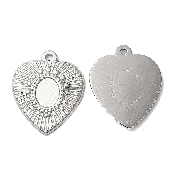 PandaHall 304 Stainless Steel Pendant Cabochon Settings, Heart Charms, Stainless Steel Color, Tray: 8x6mm, 23x19x1.5mm, Hole: 1.5mm 304...
PandaHall 304 Stainless Steel Pendant Cabochon Settings, Heart Charms, Stainless Steel Color, Tray: 8x6mm, 23x19x1.5mm, Hole: 1.5mm 304...