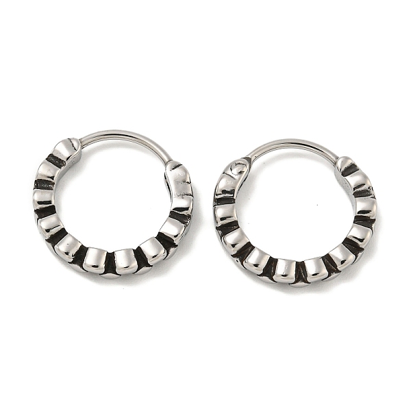 PandaHall 316 Surgical Stainless Steel Hoop Earrings, Flat Round, Antique Silver, 14.5x15mm 316 Surgical Stainless Steel Flat Round
PandaHall 316 Surgical Stainless Steel Hoop Earrings, Flat Round, Antique Silver, 14.5x15mm 316 Surgical Stainless Steel Flat Round