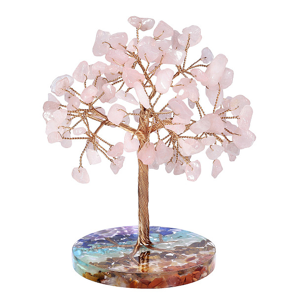 PandaHall Natural Rose Quartz Chips Tree of Life Decorations, Round Resin Base with Copper Wire Feng Shui Energy Stone Gift for Home Office...
PandaHall Natural Rose Quartz Chips Tree of Life Decorations, Round Resin Base with Copper Wire Feng Shui Energy Stone Gift for Home Office...