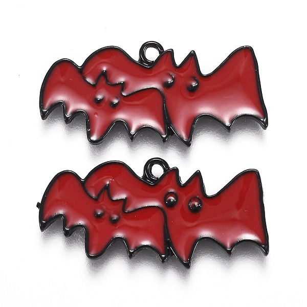 PandaHall Halloween Theme Alloy Enamel Pendants, Red Bat, Electrophoresis Black, 13x27.5x1.5mm, Hole: 1.6mm Alloy+Enamel Bat Red
PandaHall Halloween Theme Alloy Enamel Pendants, Red Bat, Electrophoresis Black, 13x27.5x1.5mm, Hole: 1.6mm Alloy+Enamel Bat Red