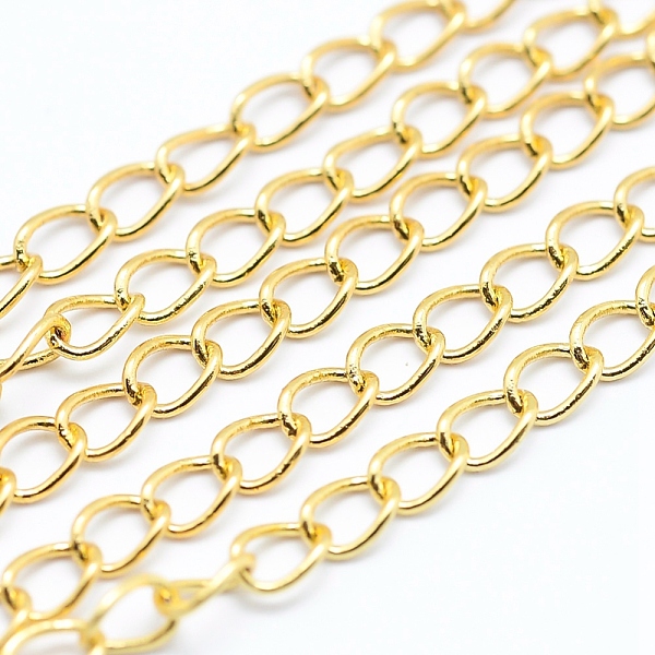 PandaHall Brass Twisted Chains Curb Chains, Unwelded, Lead Free & Nickel Free & Cadmium Free, Long-Lasting Plated, Golden, Link: 3x2.5x0.5mm...
PandaHall Brass Twisted Chains Curb Chains, Unwelded, Lead Free & Nickel Free & Cadmium Free, Long-Lasting Plated, Golden, Link: 3x2.5x0.5mm...