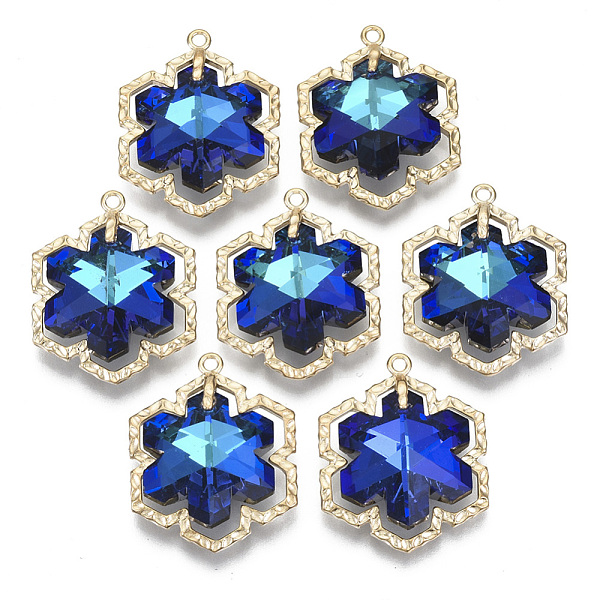 PandaHall Glass Rhinestone Pendants, with Light Gold Plated Brass Open Back Settings, Snowflake, for Christmas, Sapphire, 28x22x9mm, Hole..., Blue
PandaHall Glass Rhinestone Pendants, with Light Gold Plated Brass Open Back Settings, Snowflake, for Christmas, Sapphire, 28x22x9mm, Hole..., Blue