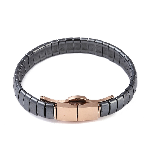 PandaHall Synthetic Non-Magnetic Hematite Beaded Bracelets for Men, with 304 Stainless Steel Clasps, Rose Gold, Inner Diameter: 2-1/2 inch...
PandaHall Synthetic Non-Magnetic Hematite Beaded Bracelets for Men, with 304 Stainless Steel Clasps, Rose Gold, Inner Diameter: 2-1/2 inch...