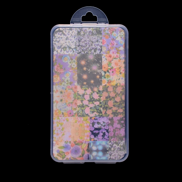 PandaHall Transfer Foil Nail Art Sticker For Nail Tips Decorations, Mixed Flower Pattern, Colorful, 28x4cm, 16sheets/box Paper Flower
PandaHall Transfer Foil Nail Art Sticker For Nail Tips Decorations, Mixed Flower Pattern, Colorful, 28x4cm, 16sheets/box Paper Flower