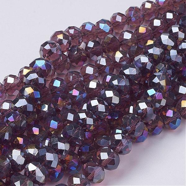 PandaHall Electroplate Glass Beads Strands, AB Color Plated, Faceted, Rondelle, Purple, 10x7mm, Hole: 1.4mm, about 63~65pcs/strand, 49~50cm...
PandaHall Electroplate Glass Beads Strands, AB Color Plated, Faceted, Rondelle, Purple, 10x7mm, Hole: 1.4mm, about 63~65pcs/strand, 49~50cm...