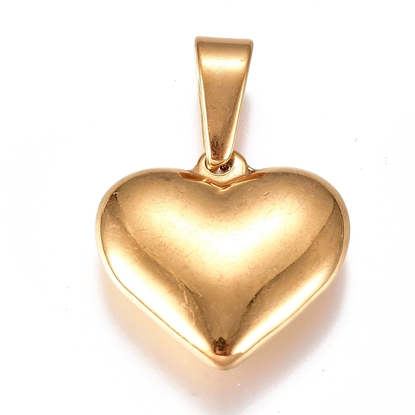 PandaHall 304 Stainless Steel Pendants, Heart, Golden, 19.5x20x5.5mm, Hole: 7x3mm 304 Stainless Steel Heart
PandaHall 304 Stainless Steel Pendants, Heart, Golden, 19.5x20x5.5mm, Hole: 7x3mm 304 Stainless Steel Heart