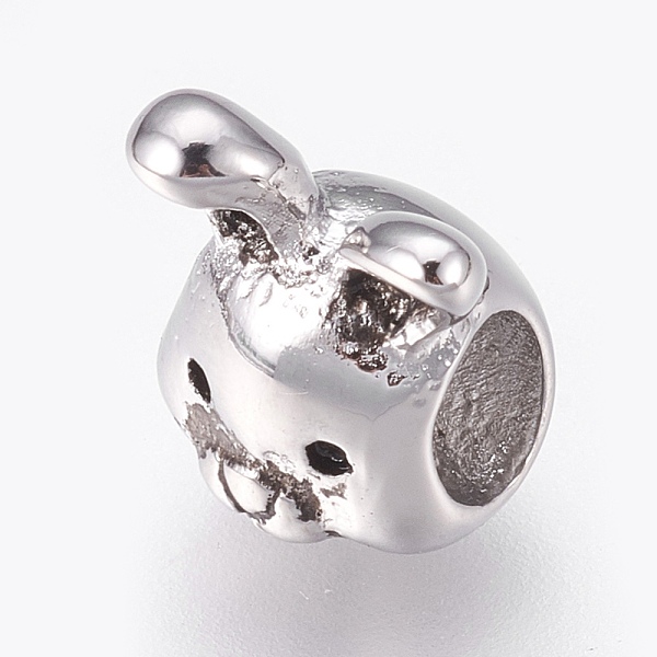 PandaHall 316 Surgical Stainless Steel Bunny European Beads, Large Hole Beads, Rabbit Head Charms, Antique Silver, 12x9x8mm, Hole: 4mm 316...
PandaHall 316 Surgical Stainless Steel Bunny European Beads, Large Hole Beads, Rabbit Head Charms, Antique Silver, 12x9x8mm, Hole: 4mm 316...
